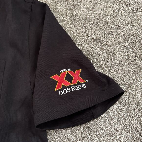 CUBAVERA Dos Equis XX Embroidered Black Shirt Pocket Size Medium NWT - Picture 6 of 13